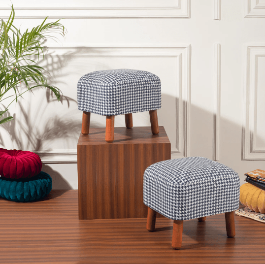 1 Seater Elegant Square Stool- 1517